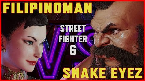 Filipinoman S Chun Li Vs Snake Eyez S Zangief Sf Ranked Youtube