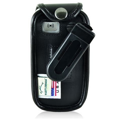 Doro PhoneEasy 626 Flip Phone Fitted Case Black Leather Plastic Clip ...