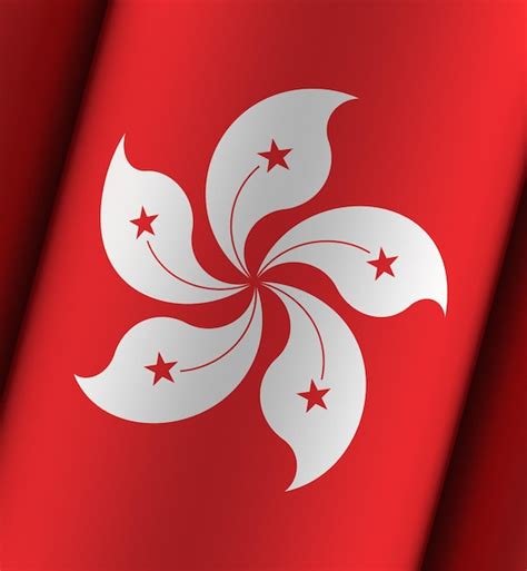 Premium Photo Hong Kong Flag Dramatic Background Full