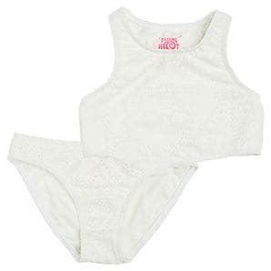 Piping Hot Crochet Crop Top Bikini Set Target Australia