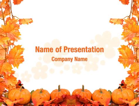 Pumpkin Field PowerPoint Templates - Pumpkin Field PowerPoint Backgrounds, Templates for ...