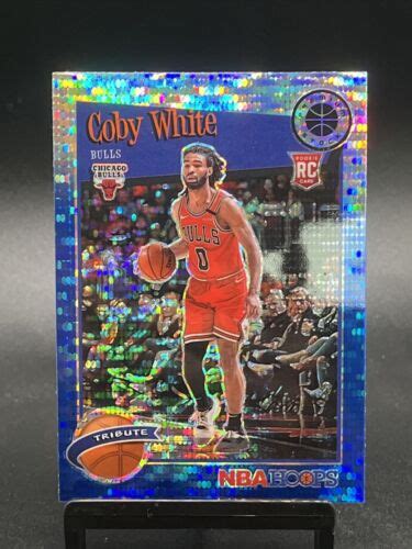 2019 20 Panini NBA Hoops Premium Stock Blue Pulsar Prism Coby White