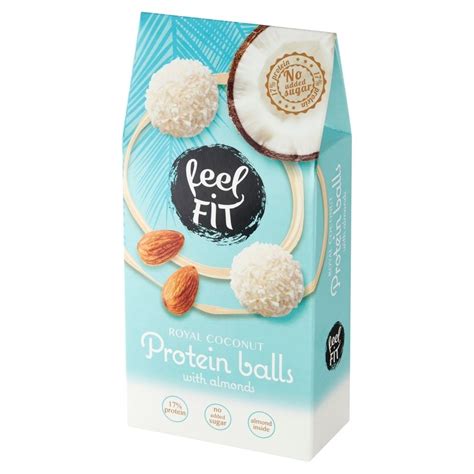 Feel Fit Kulki proteinowe z migdałem 63 g - Zakupy online z dostawą do ...
