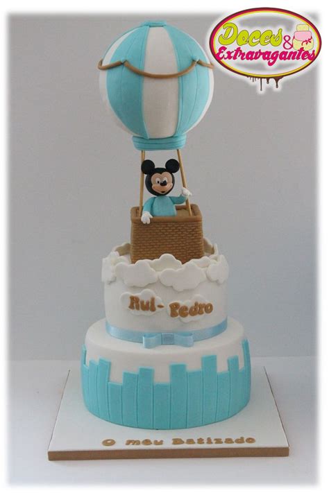 Mickey Mouse Hot Air Balloon Cake Topper