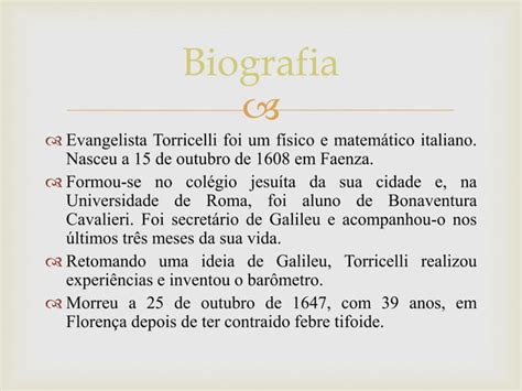 Evangelista Torricelli PPT