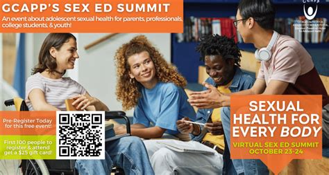Today Sex Ed Summit Sexual Health For Every Body Gcapp