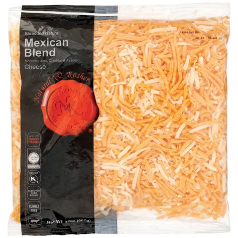 Natural & Kosher Shredded Mexican Blend Cheese, Kosher - Shop Cheese at