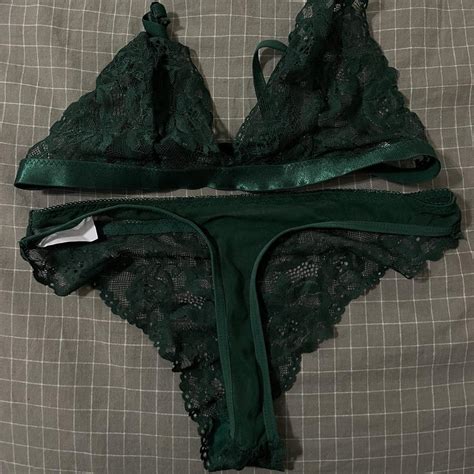 Floral Lace Thong Lingerie Set I Never Wore This Depop