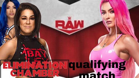 Wwe 2k20 Raw Bayley Vs Eva Marie Elimation Chamber Qualifying Match