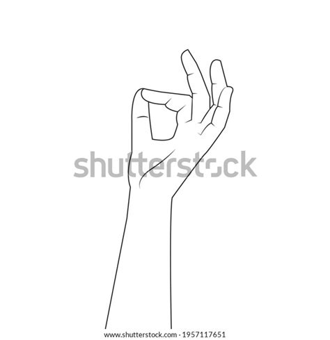 Italian Hand Gesture Delicious Food Isolated Stock Vector Royalty Free