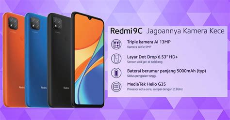 Spesifikasi Dan Harga Xiaomi Redmi 9C