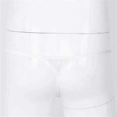 Iixpin Micro String Sexy Ficelle Homme Hot Coquin G String T Back Tanga Dentelle Lingerie Sissy