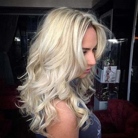 Dark Hair Rinse Platinum Blonde Hair With Highlights And Lowlights