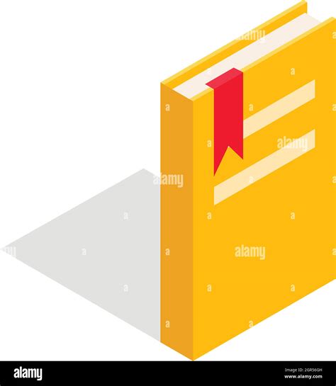 Closed Yellow Book With A Bookmark Icon Stock Vector Image And Art Alamy