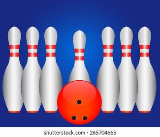 Bowling Flyer Template A Format Size Stock Vector Royalty Free