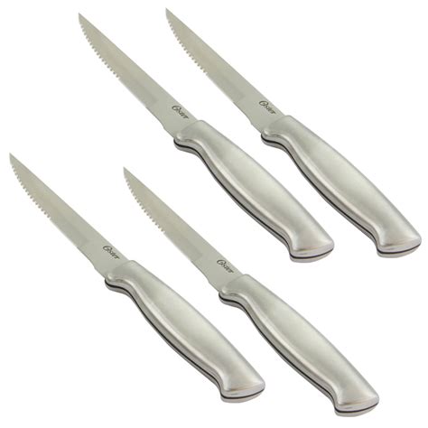 Oster Baldwyn 4 Piece 4 5 Inch Stainless Steel Steak Knife Set