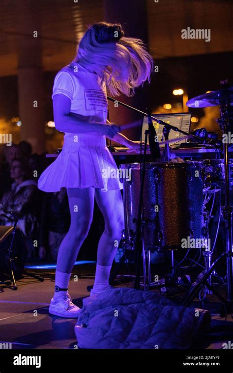 May 30th 2022 Zagreb Croatia Pussy Riot A Russian Feminist Protest Band Performing As Part