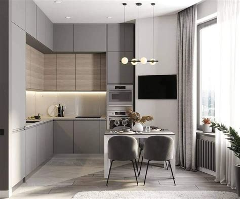 Дизайн кухни с колоннами - 85 фото