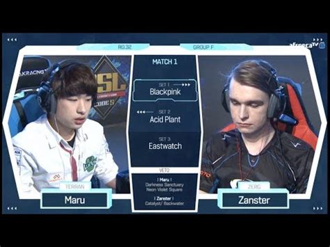 Gsl Season Code S Ro Group F Match Maru Vs Zanster Youtube