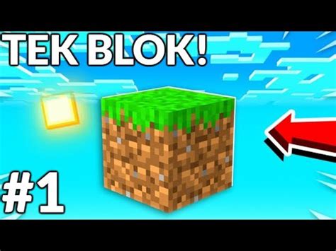 YENİ SERİ TEK BLOK SKYBLOCK Minecraft Skyblock YouTube