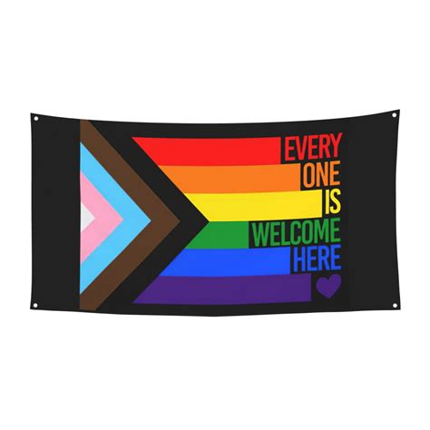 Progress Pride Flag Rainbow Gay Lesbian Transgender Bisexual Lgbtq Banner Flag Photography