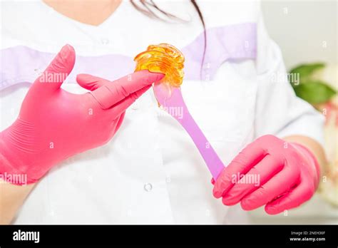 Hot Wax Waxing In The Bowl For Hair Removal Depilation Epilation Procedure Stock Photo Alamy