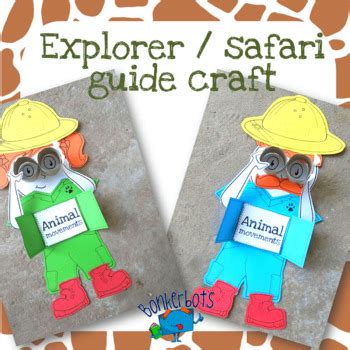 Explorer / Safari Guide Craft by Bonkerbots | Teachers Pay Teachers