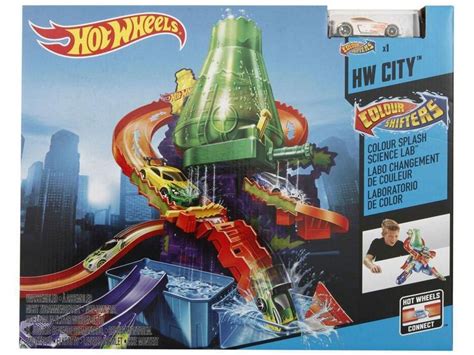 Pista Hot Wheels Estaçao Cientifica Color Shifers Mattel Pistas Magazine Luiza