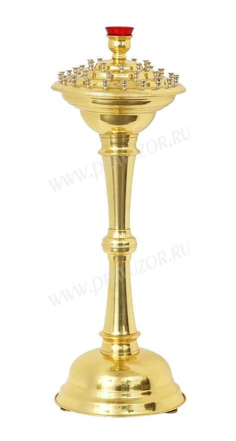 Церковные храмовые подсвечники из латуни и мельхиора.
