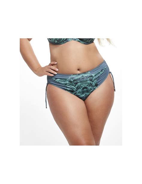 Slip Bikini Costume Da Bagno Taglie Forti Midi Con Coulisse Krisline Bali