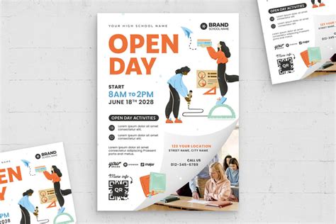 Open Day Flyer Template [PSD] - BrandPacks