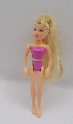 Polly Pocket Medium Length Blonde Hair Blue Eyes EBay