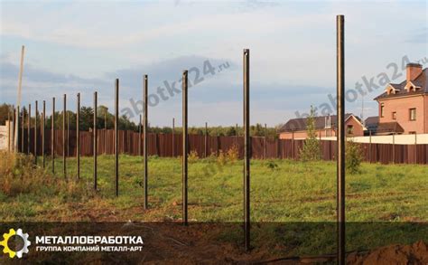 Столбы для забора — Кованые, круглые, свайные под забор недорого в ...