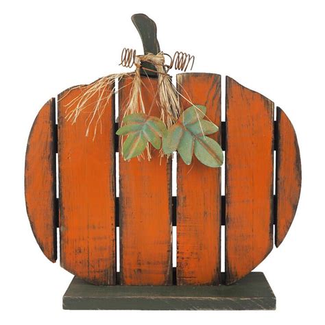 Orange Wood Slat Pumpkin 185 Fall Pumpkin Crafts Halloween Wood