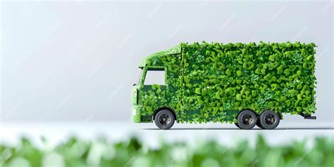 Premium Photo | Carbon Footprint Reduction EcoFriendly Delivery Truck ... 