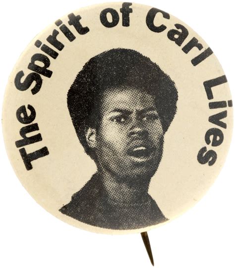 Hake's - SPIRIT OF CARL LIVES TEXAS BLACK PANTHER PARTY BUTTON.