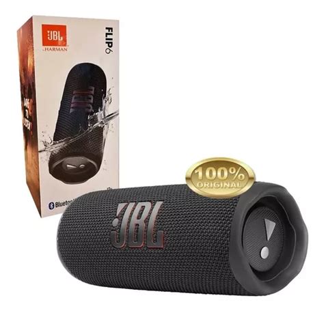 Alto Falante Jbl Flip Port Til Bluetooth Prova De Gua Black