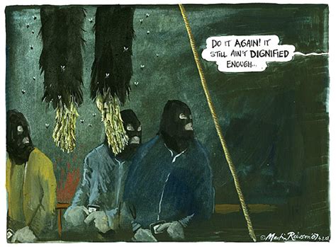 040107 Martin Rowson On The Manner Of Saddam Husseins Execution Cartoons Uk