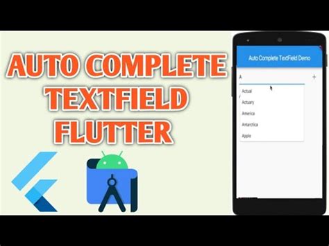 Flutter Autocomplete Textfield Flutter Autocomplete Dropdown