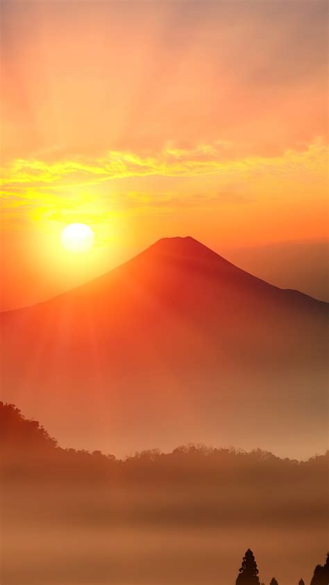 HD Mount Fuji Japan Breathtaking Sunrise HD Wallpaper Rare Gallery