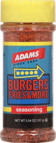 Adams® Burgers Fries & More Seasoning, 5.54 oz - King Soopers