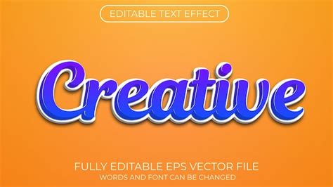 Premium Vector Creative Text Effect