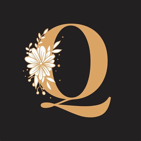 Botanical Capital Letter Q Vector Premium Vector Rawpixel