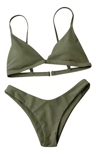 Conjunto De Bikini De Playa B Swimsuit Para Mujer Sujetador Meses Sin Inter S