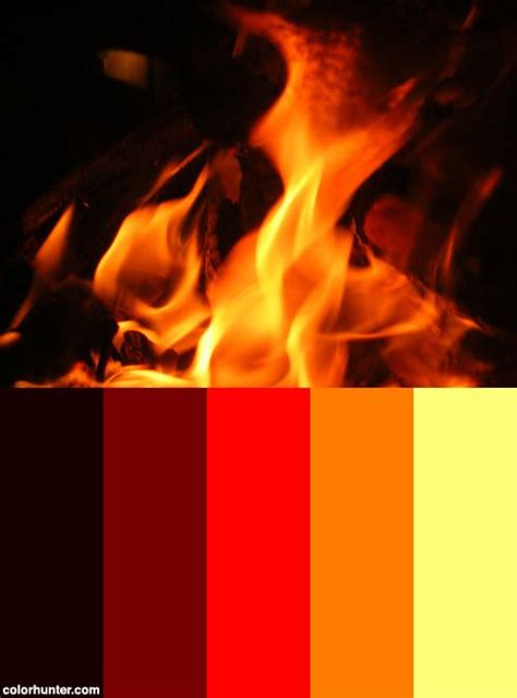 Fire Flame Color Scheme Color Schemes Colour Palettes Color Palette