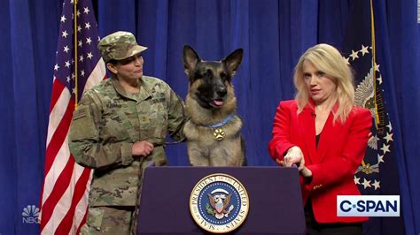 Conan The Hero Dog Holds A Press Conference On Snl Cnn Video