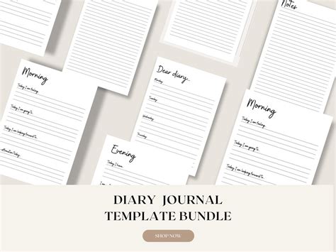 Digital and Printable Daily, Weekly, Diary, Journal Templates - Etsy