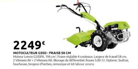 Promo Motoculteur G D Fraise Cm Chez Rural Master Icatalogue Fr