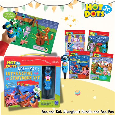 นำเขา Educational Insights Hot Dots Jr ชดหนงสอนทานแบบโตตอบ Interactive Storybooks 4