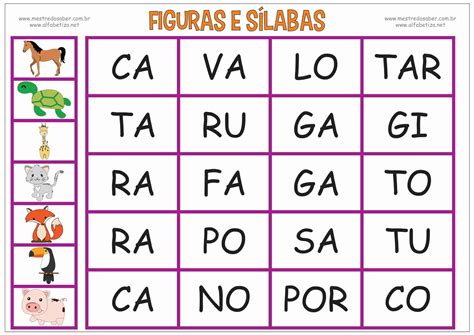 Jogo De Silabas Simples - 5